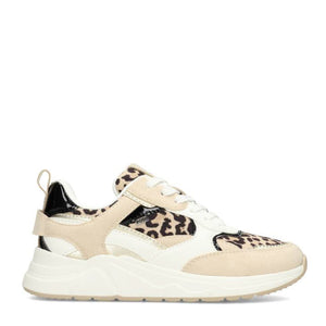 POSH by Poelman Sneakers Beige ROSIE Leopard