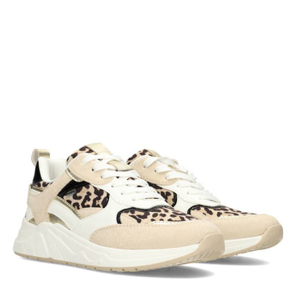 POSH by Poelman Sneakers Beige ROSIE Leopard
