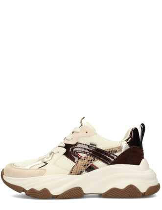 POSH by Poelman Sneakers Braun GIGI Beige kombi