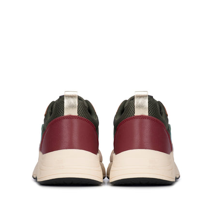 POSH by Poelman Sneakers Grün Carocel Beige Combi