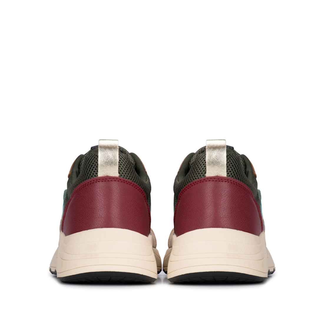 POSH by Poelman Sneakers Grün Carocel Beige Combi