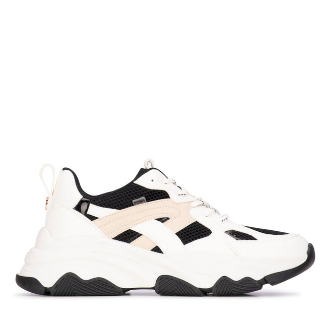 POSH by Poelman Sneakers Weiß GIGI Beige kombi