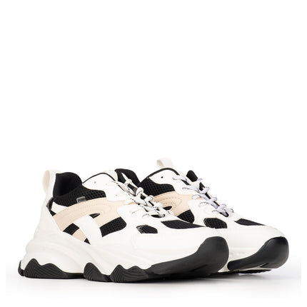 POSH by Poelman Sneakers Weiß GIGI Beige kombi