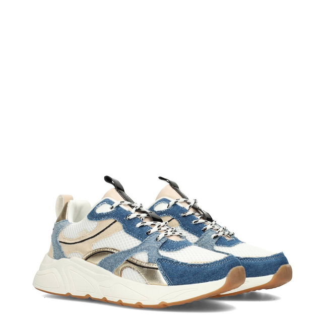 POSH by Poelman Sneakers Weiß Kae Jeans blau