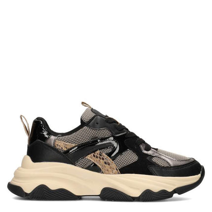 POSH by Poelman Sneakers Schwarz GIGI Beige Combi
