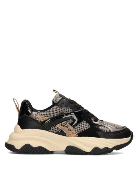 POSH by Poelman Sneakers Schwarz GIGI Beige Combi