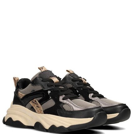 POSH by Poelman Sneakers Schwarz GIGI Beige Combi