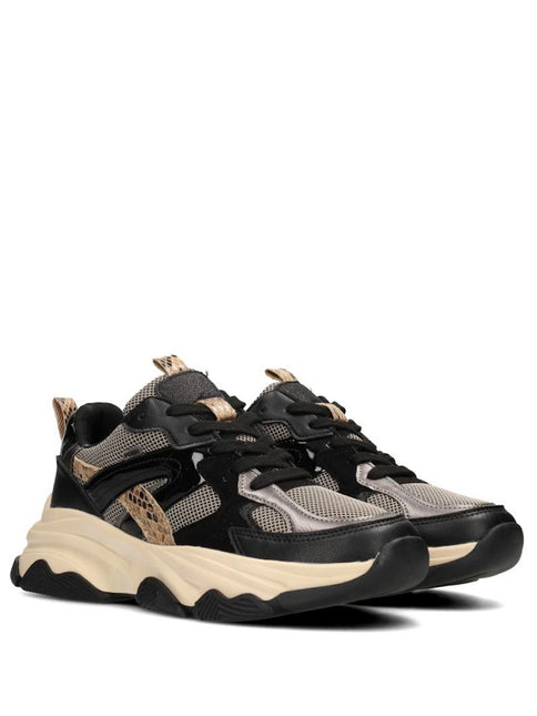POSH by Poelman Sneakers Schwarz GIGI Beige Combi