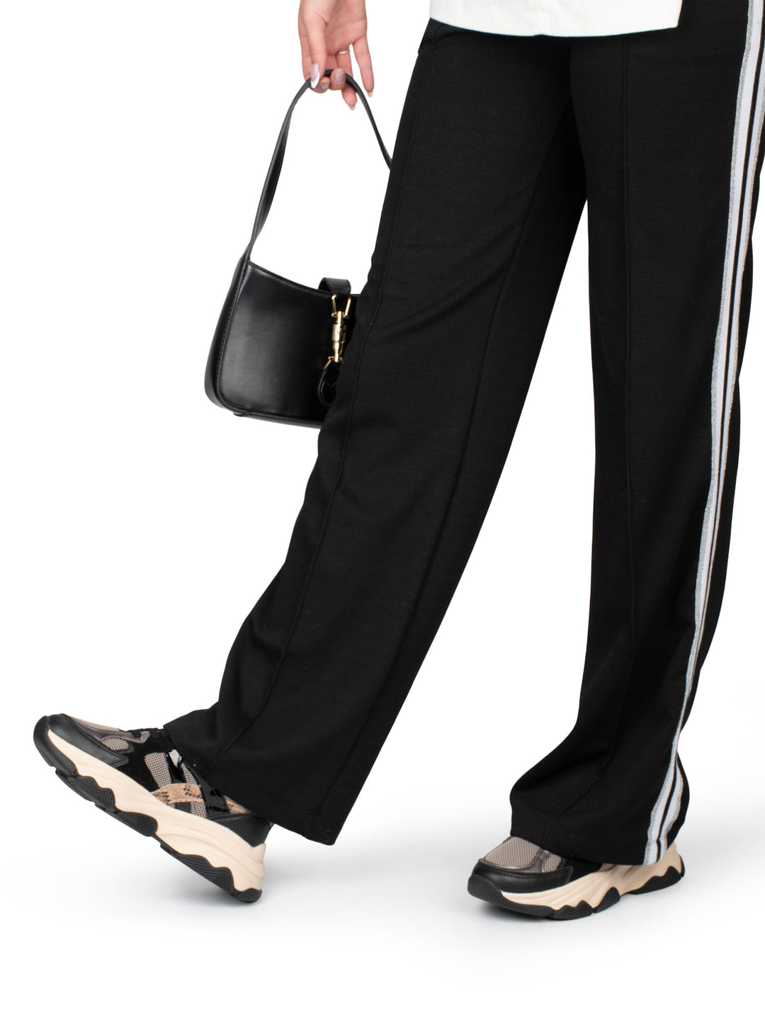 POSH by Poelman Sneakers Schwarz GIGI Beige Combi
