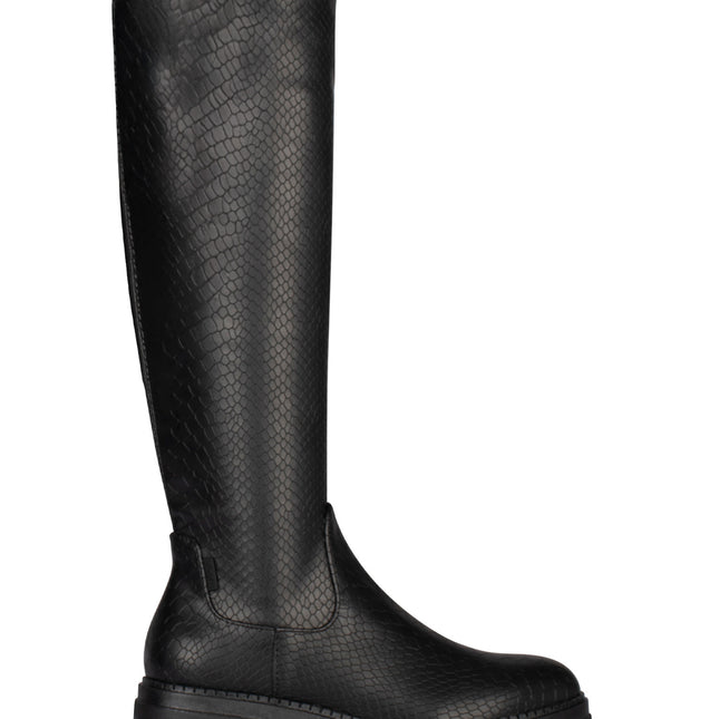 POSH by Poelman Stretch Stiefel Schwarz Cybele Stiefel Print