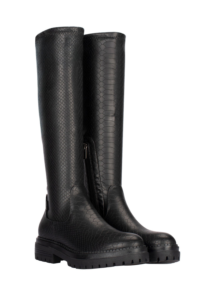 POSH by Poelman Stretch Stiefel Schwarz Cybele Stiefel Print