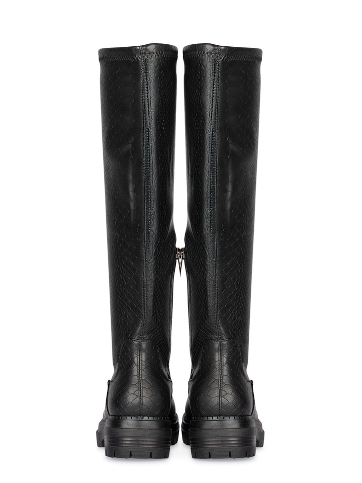 POSH by Poelman Stretch Stiefel Schwarz Cybele Stiefel Print