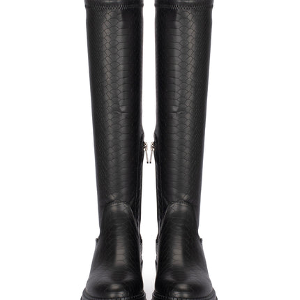 POSH by Poelman Stretch Stiefel Schwarz Cybele Stiefel Print