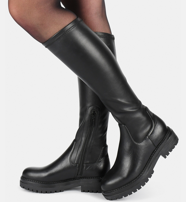 POSH by Poelman Stretch-Stiefel Schwarz Cybele