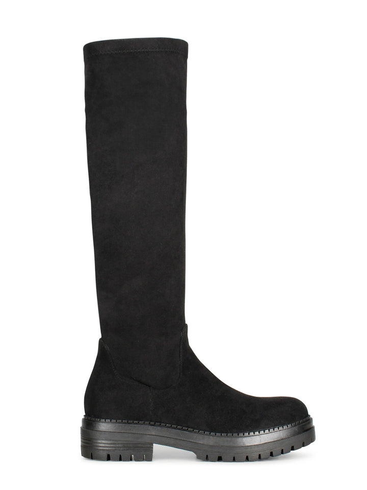 POSH by Poelman Stretch Stiefel Schwarz Suedine Cybele Stiefel