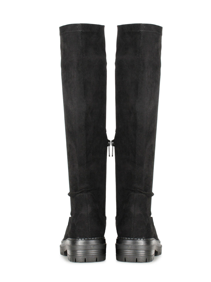 POSH by Poelman Stretch Stiefel Schwarz Suedine Cybele Stiefel