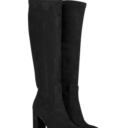 POSH by Poelman Stretch Stiefel Schwarz Suedine Lauren
