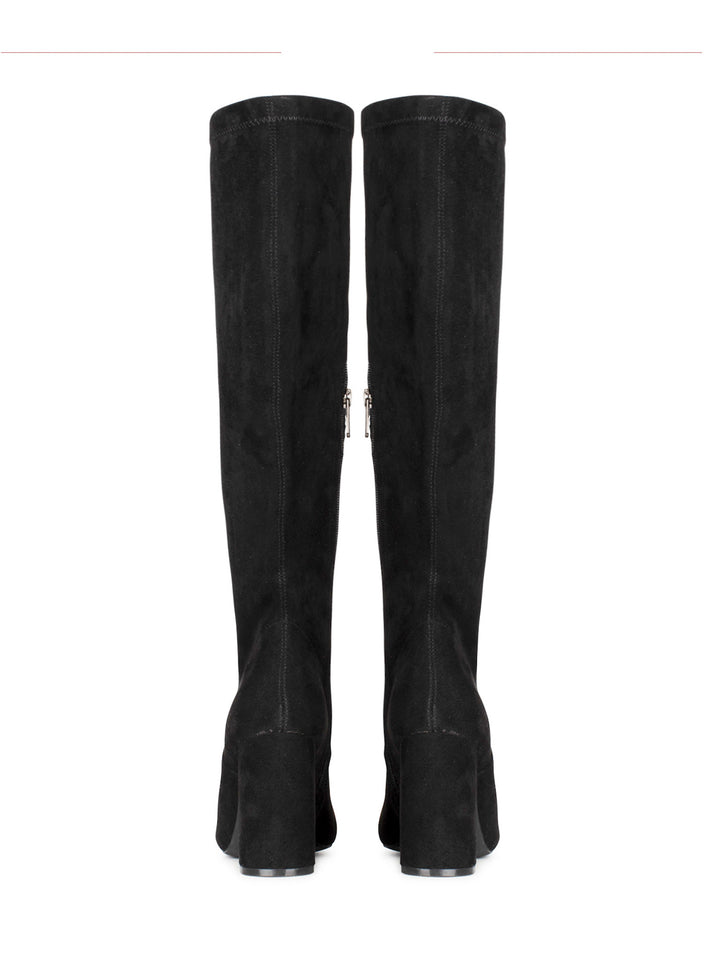POSH by Poelman Stretch Stiefel Schwarz Suedine Lauren