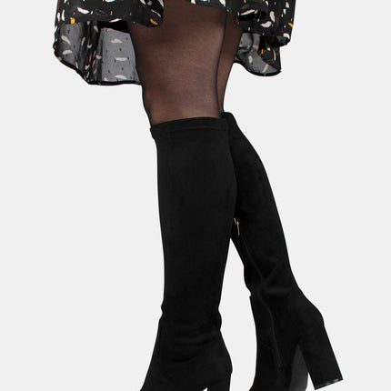 POSH by Poelman Stretch Stiefel Schwarz Suedine Lauren