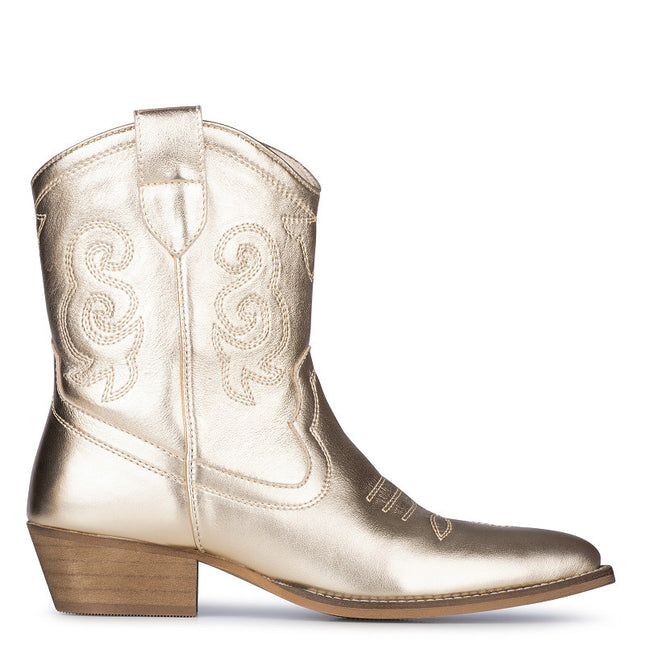 PS Poelman Cowboy Stiefel Gold Moco