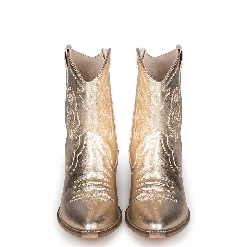 PS Poelman Cowboy Stiefel Gold Moco