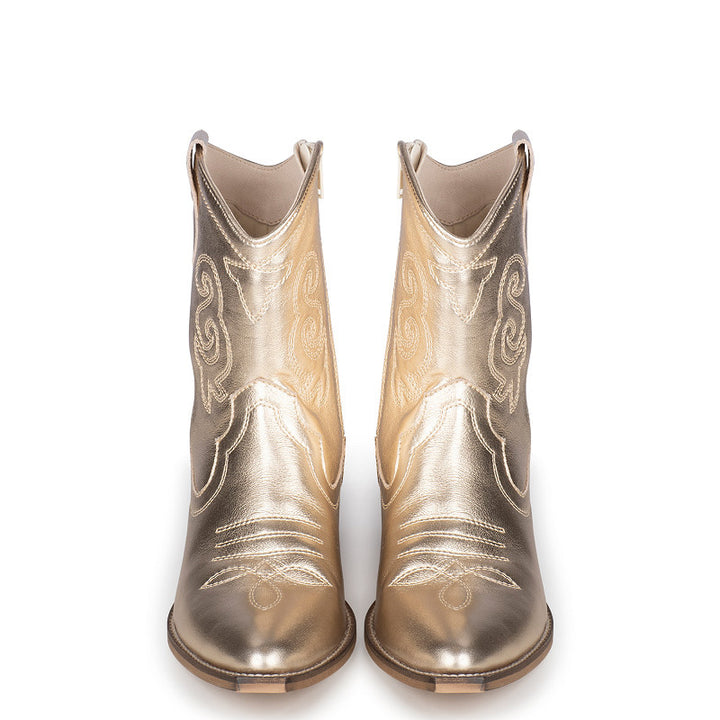 PS Poelman Cowboy Stiefel Gold Moco