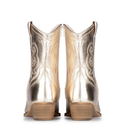 PS Poelman Cowboy Stiefel Gold Moco