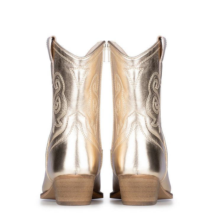 PS Poelman Cowboy Stiefel Gold Moco