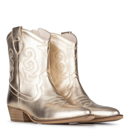 PS Poelman Cowboy Stiefel Gold Moco