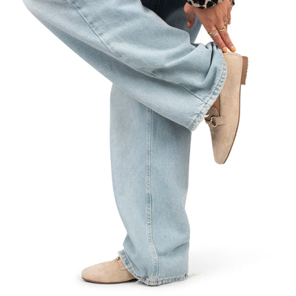 PS Poelman Loafers Beige Wildleder Odette