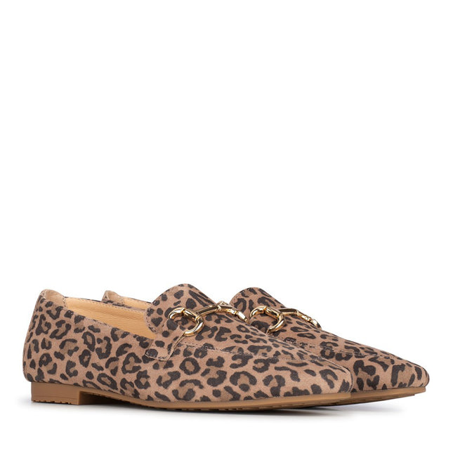 PS Poelman Loafers Leopard Wildleder Odette