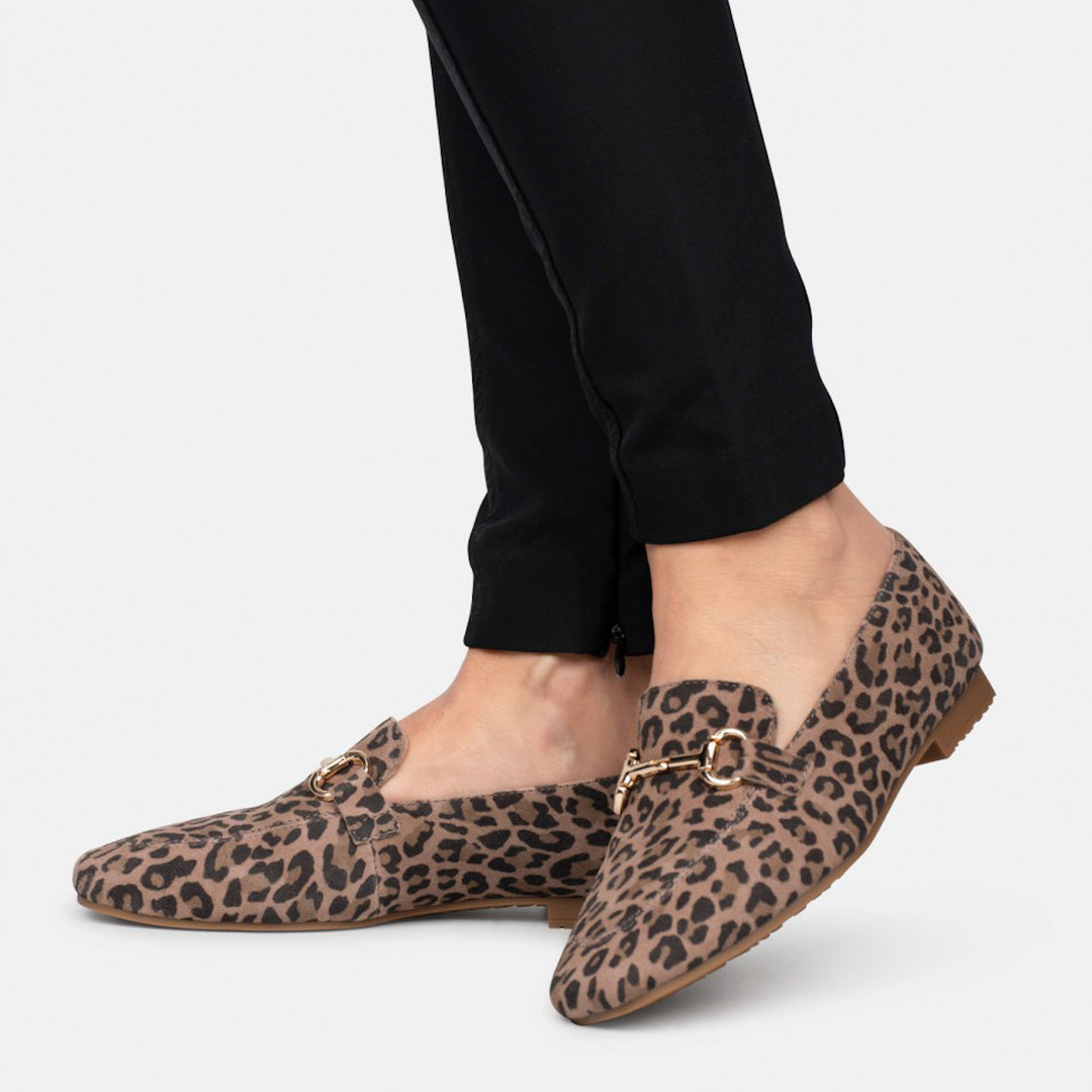 PS Poelman Loafers Leopard Wildleder Odette
