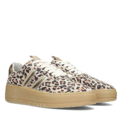 PS Poelman Sneakers Gold Anemone Leopard