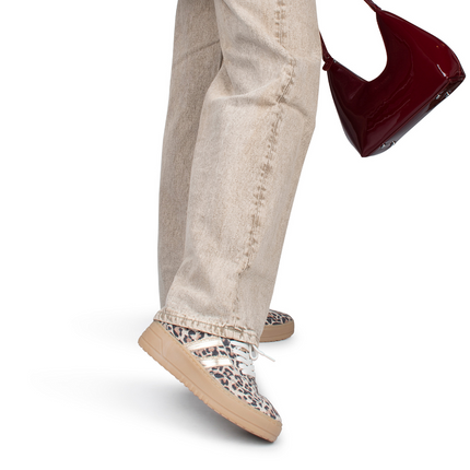 PS Poelman Sneakers Gold Anemone Leopard