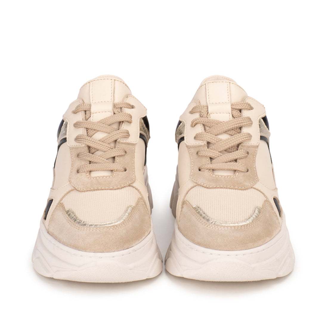 PS Poelman Turnschuhe Jana Beige Gold