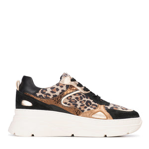PS Poelman Sneakers Jana Schwarz Leopard