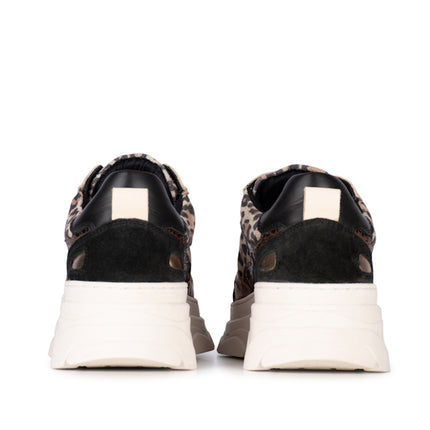 PS Poelman Sneakers Jana Schwarz Leopard