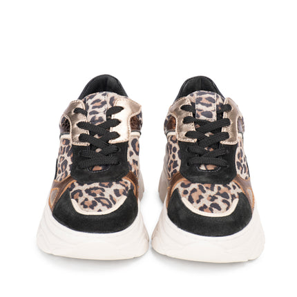 PS Poelman Sneakers Jana Schwarz Leopard
