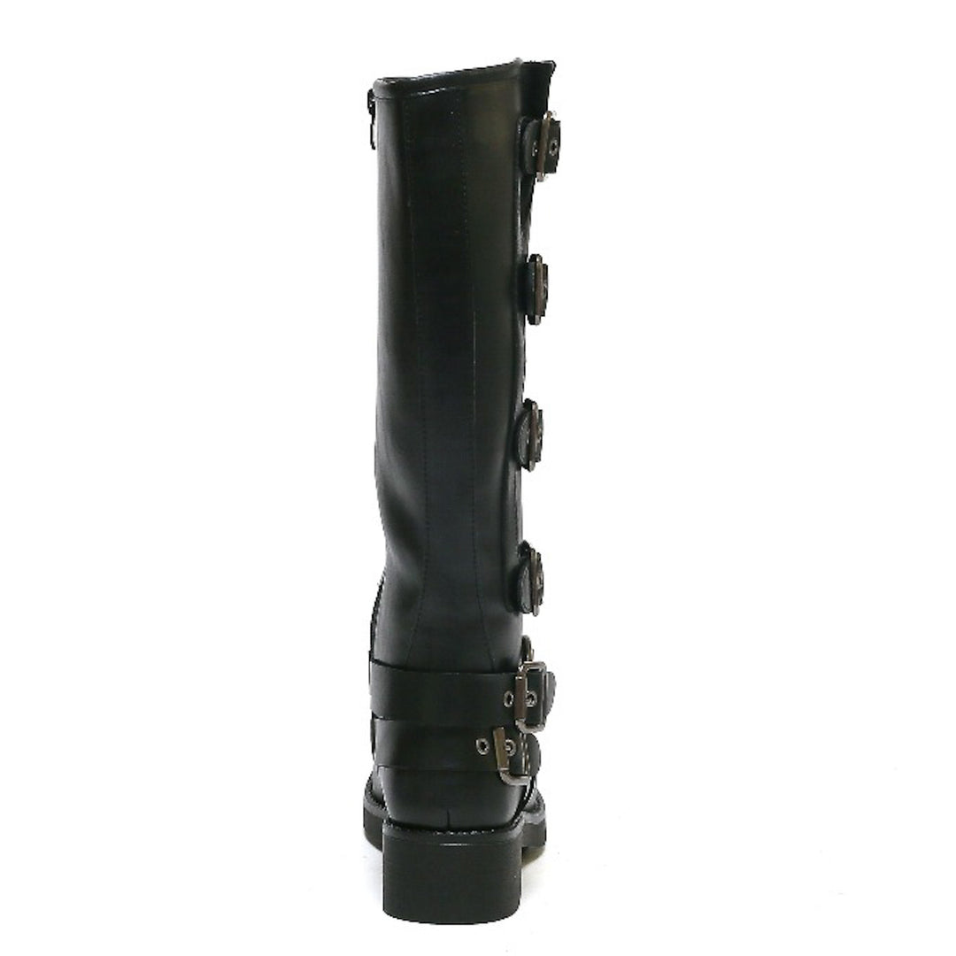 Smile Favorites Schnallenstiefel Schwarz Hoch