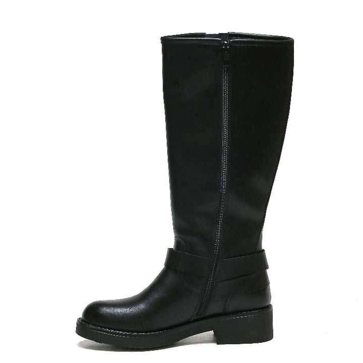 Smile Favorites Schnallenstiefel Schwarz Hoch