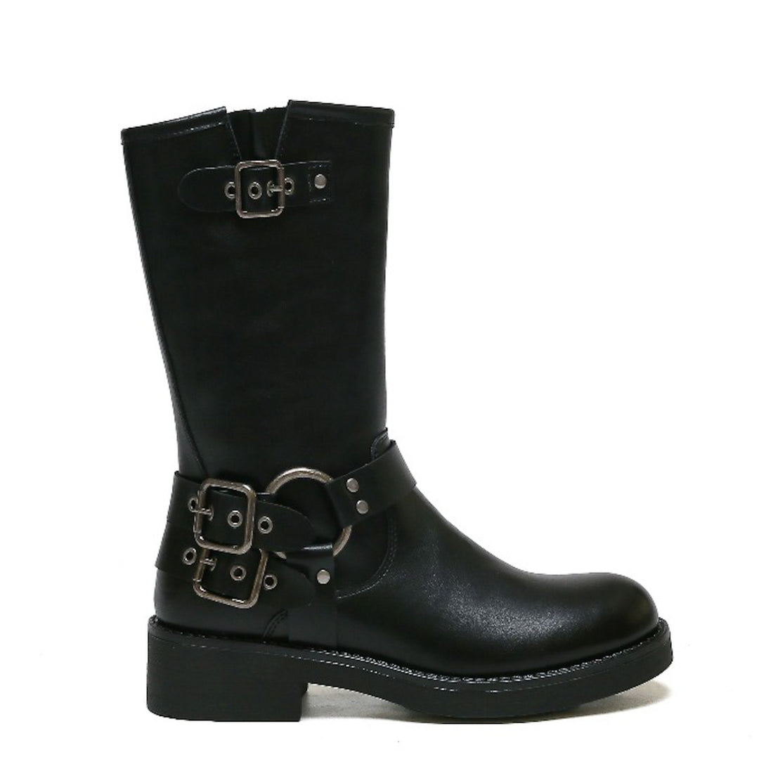 Smile Favorites Schnallenstiefel Schwarz