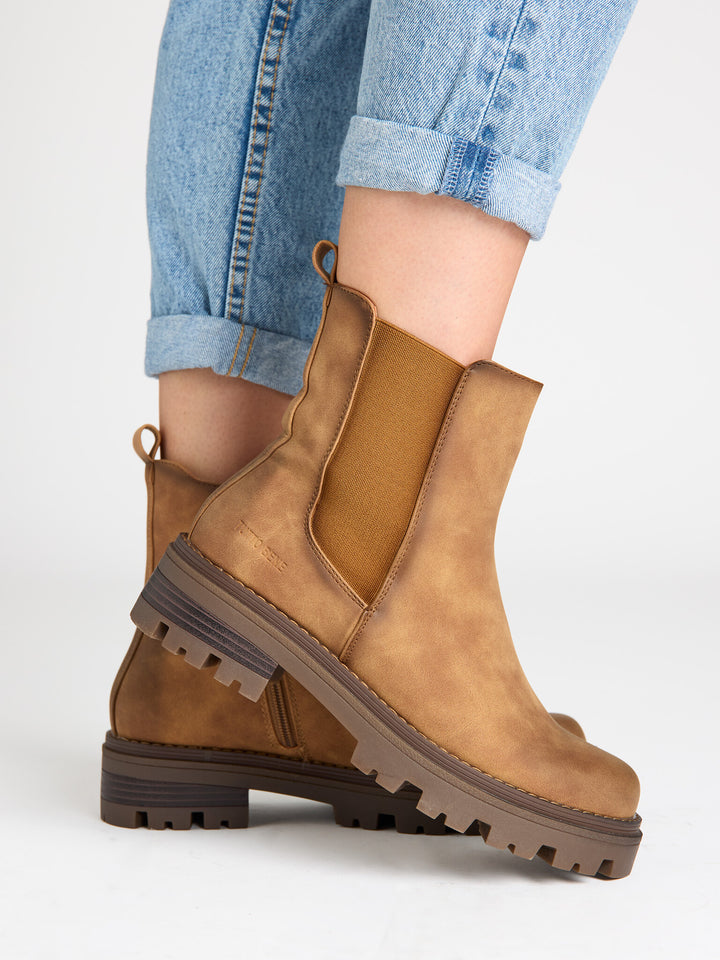 Smile Favorites Chelsea-Stiefel Camel Tutto Bene