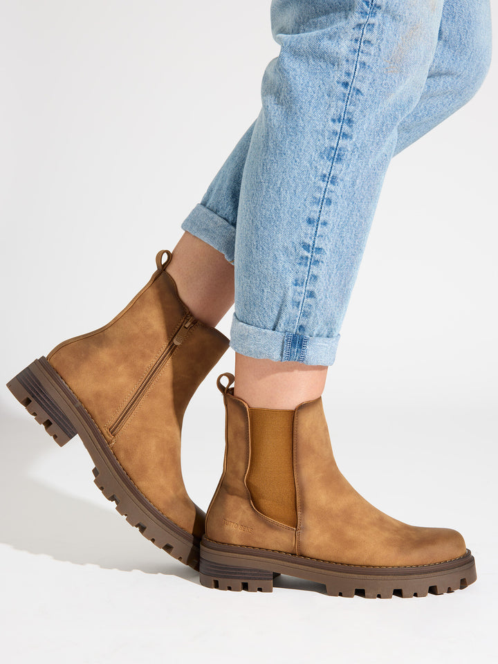 Smile Favorites Chelsea-Stiefel Camel Tutto Bene