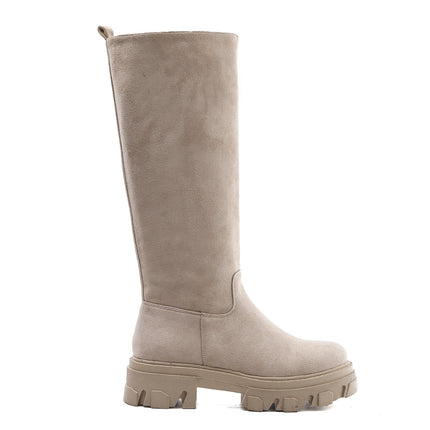 Smile Favorites Chelsea-Stiefel High Beige Wildleder