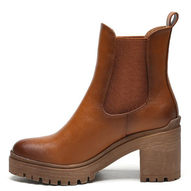 Smile Favorites Chelsea-Stiefel mit Absatz Camel