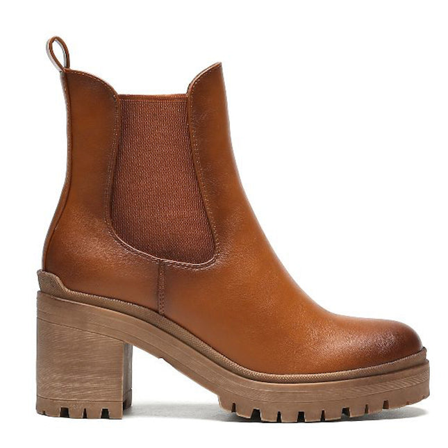 Smile Favorites Chelsea-Stiefel mit Absatz Camel