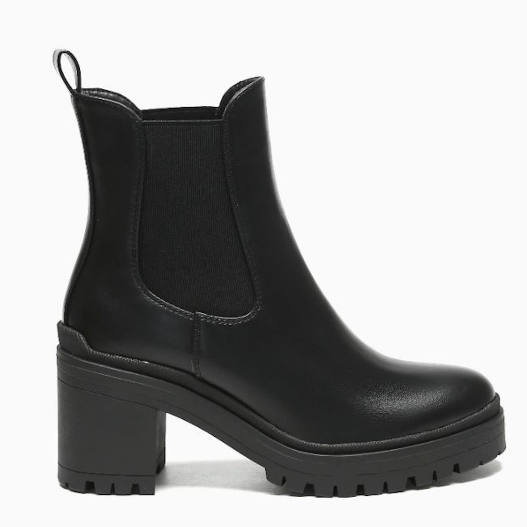 Smile Favorites Chelsea-Stiefel mit Absatz Schwarz