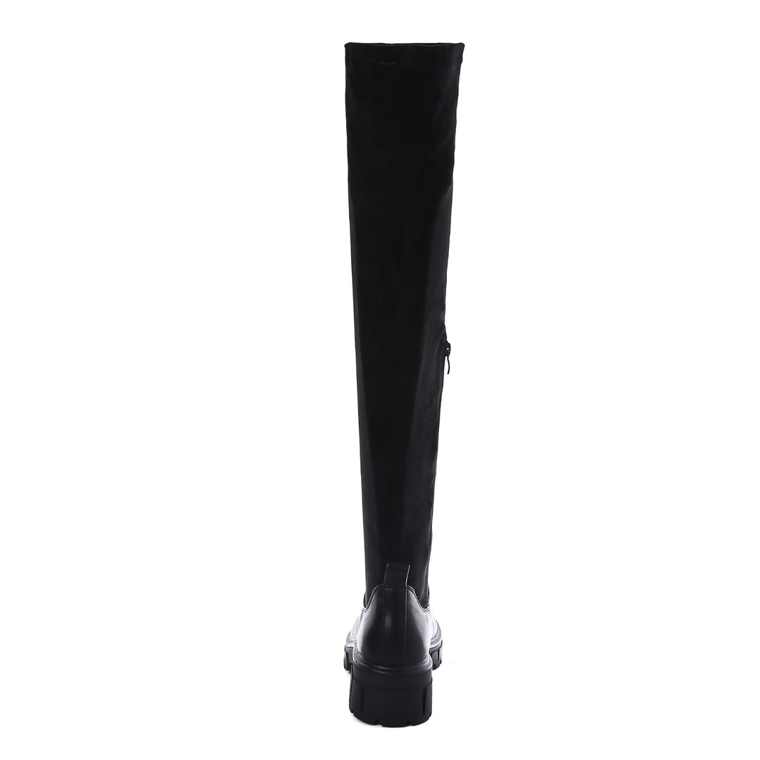 Smile Favorites Overknee Wildleder Schwarz