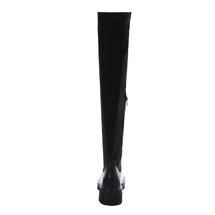 Smile Favorites Overknee Wildleder Schwarz