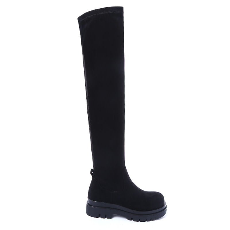 Smile Favorites Overknee Schwarz Wildleder